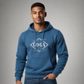 Sudadera Felpa para hombre, bordada con manga larga, bolsas frontales.