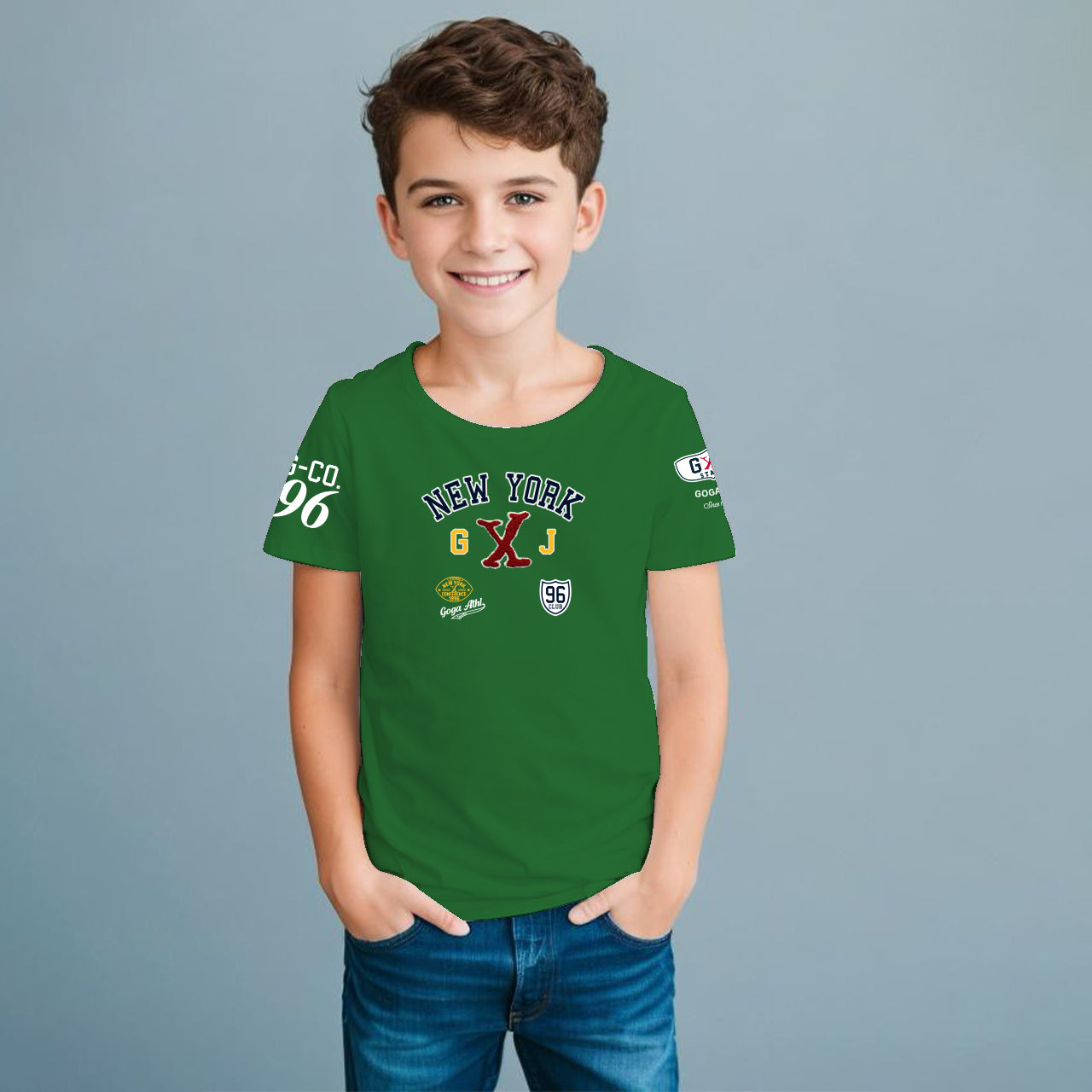 Playera Estampada/Bordada para niño.