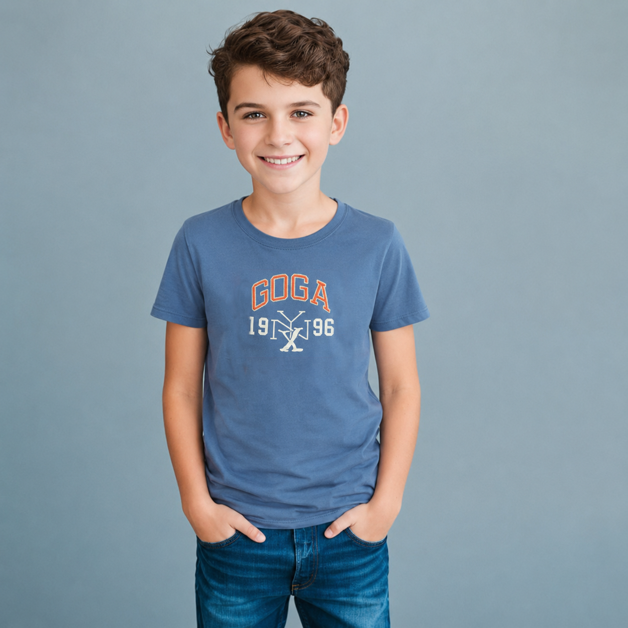 Playera Estampada/Bordada para niño.