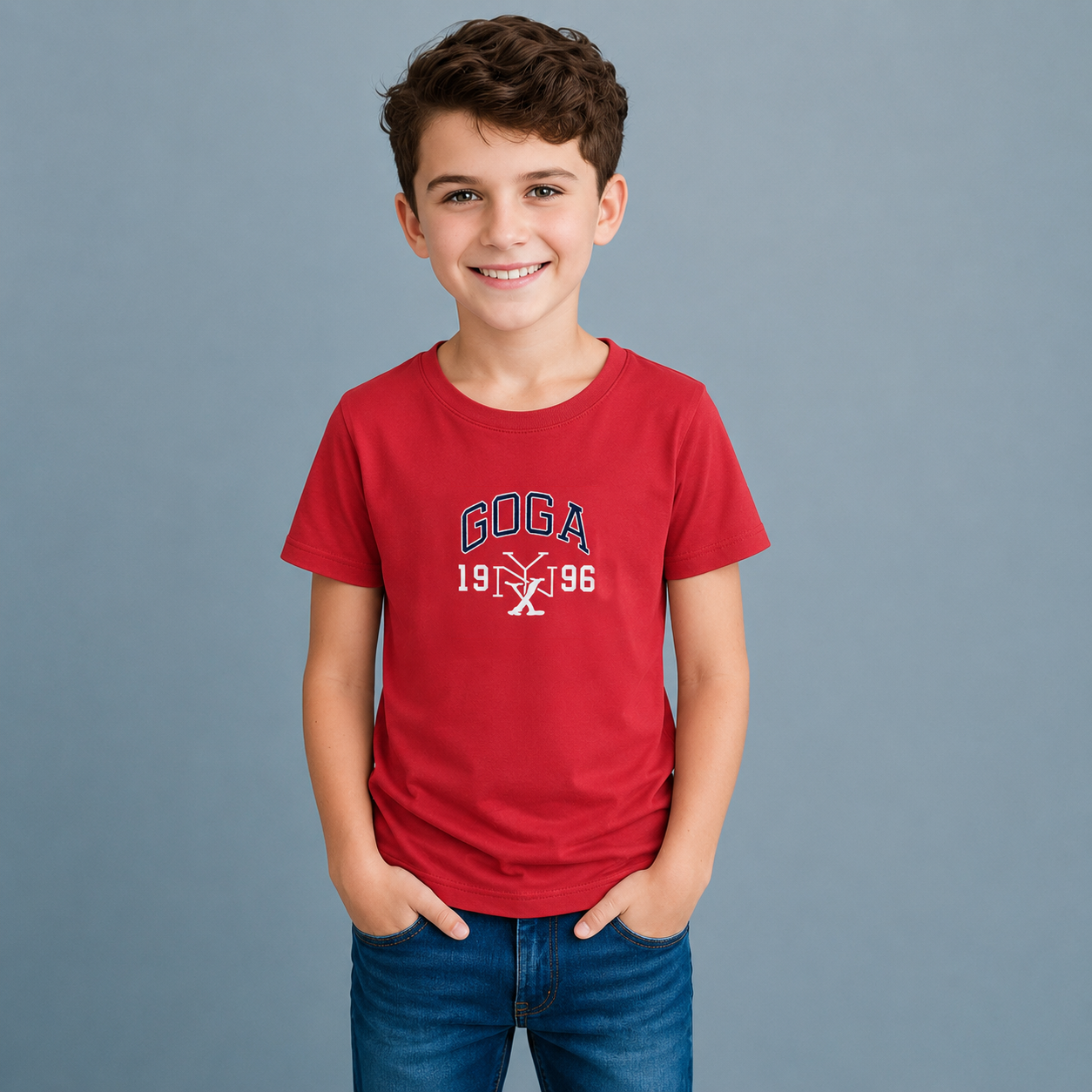 Playera Estampada/Bordada para niño.