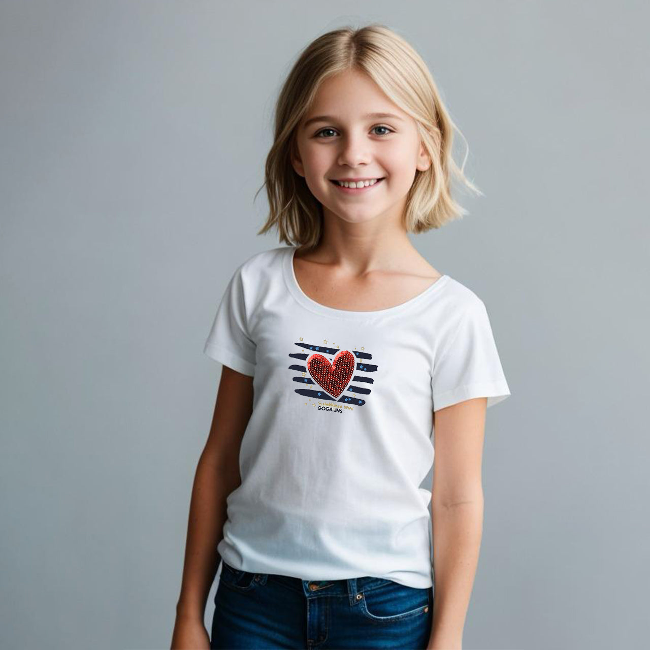 Playera Estampada con Lentejuela para niña