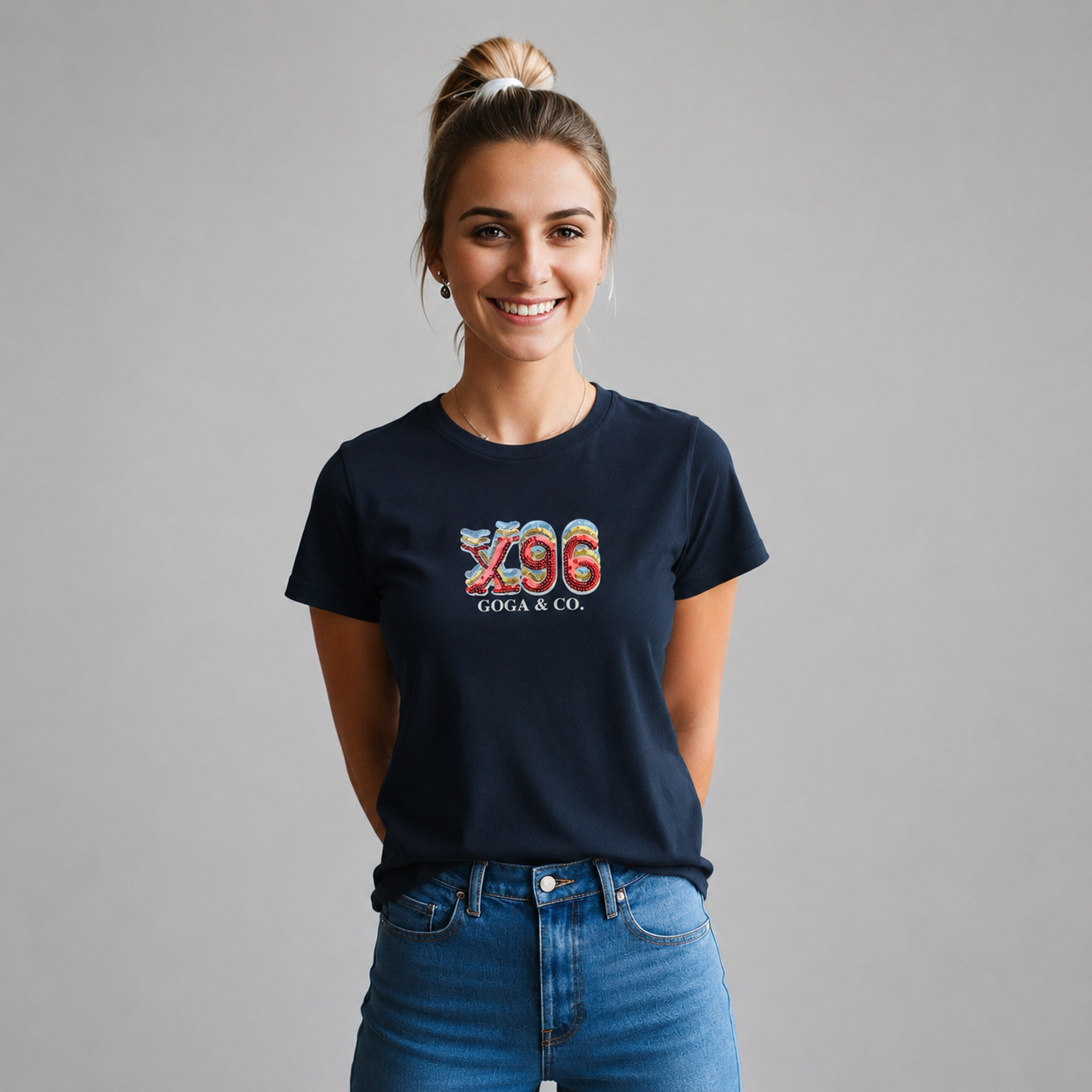 Playera con Lentejuela y Estampado para mujer