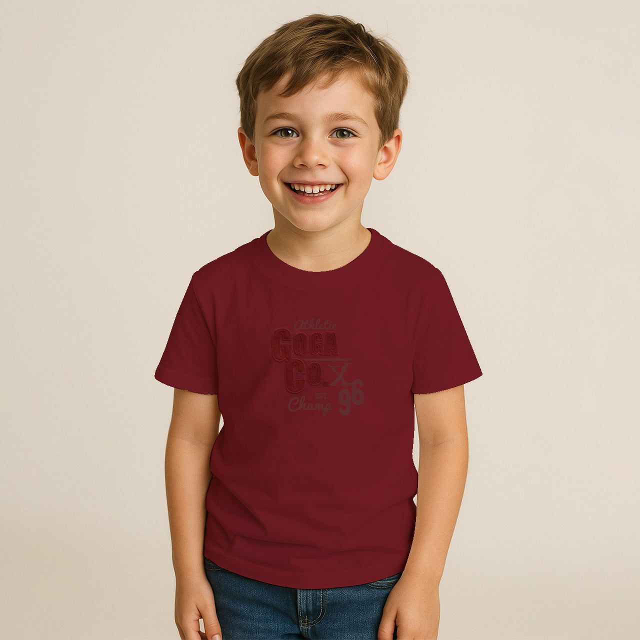 Playera Estampada/Bordada para niño.