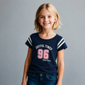 Playera Estampada con bordado para niña