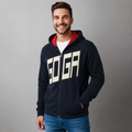 Sudadera Polar Goga Bordada con Capucha y Cierre