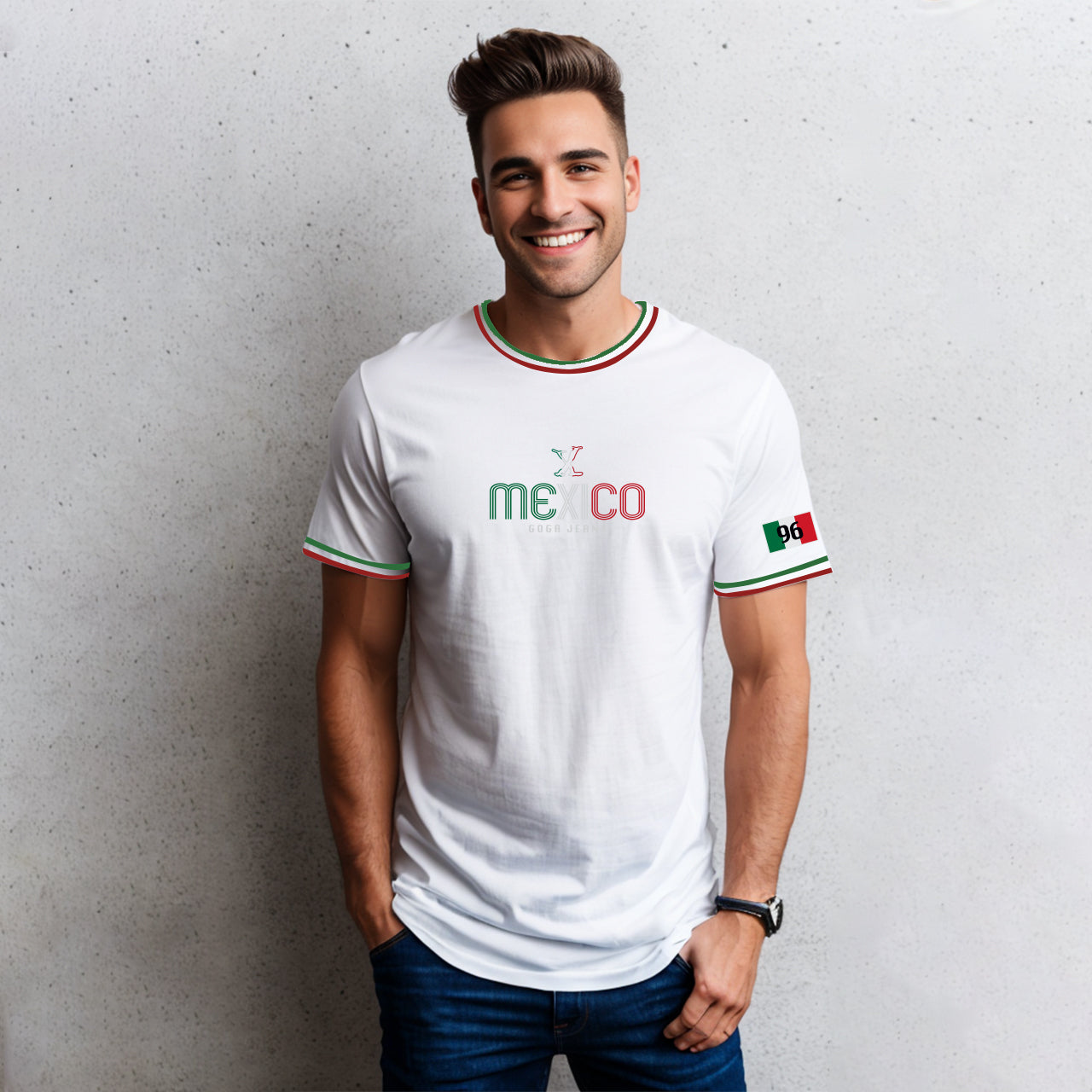 Playera  Bordada y Estampada para hombre.