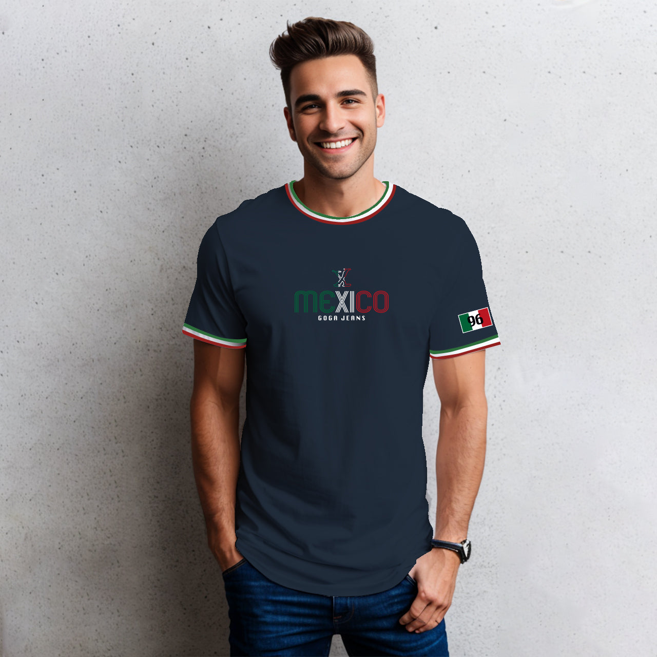 Playera  Bordada y Estampada para hombre.