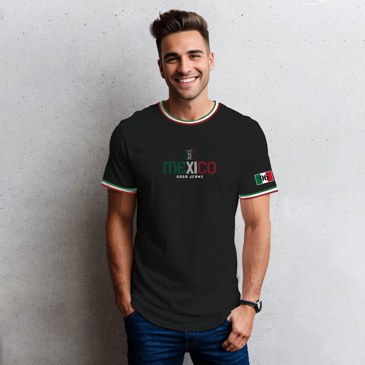 Playera  Bordada y Estampada para hombre.