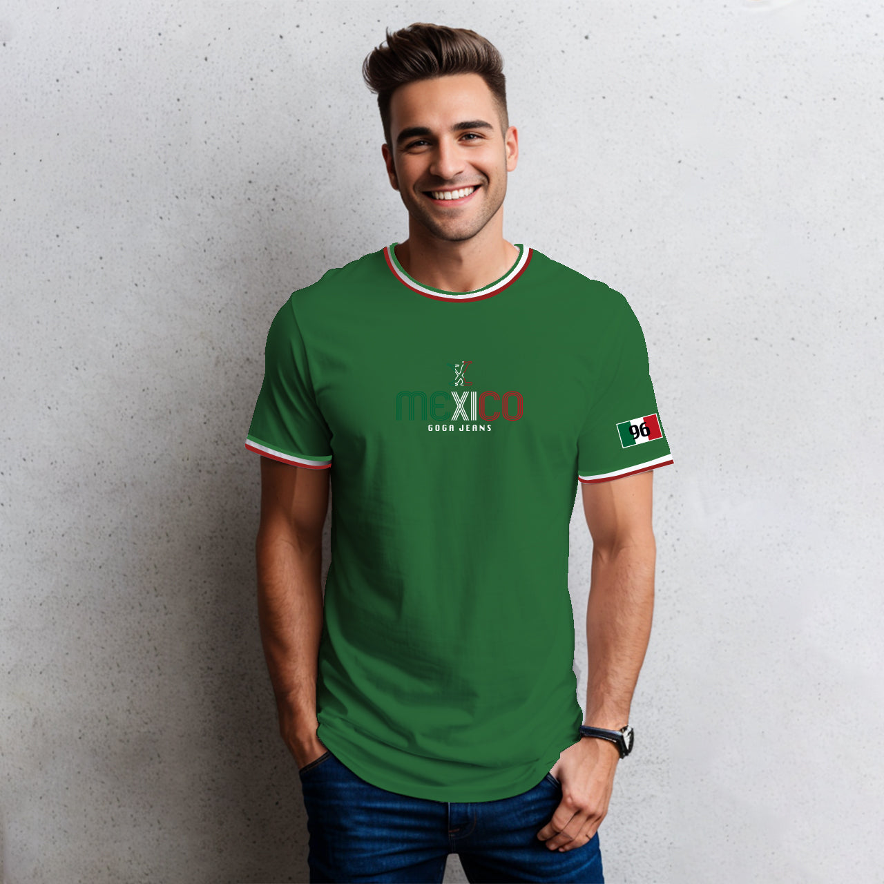 Playera  Bordada y Estampada para hombre.
