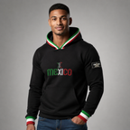 Sudadera felpa para hombre, Bordada con manga larga. capucha ajustable y bolsas frontales.