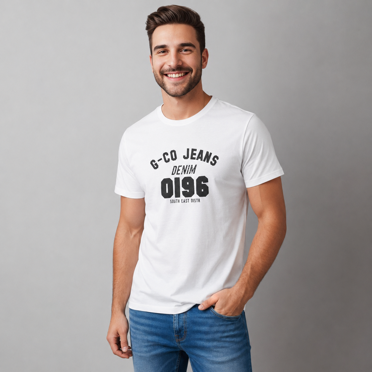 Playera  Bordada y Estampada para hombre.