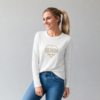 Playera Goga Jeans Dream Manga Larga con Estampado Brillos