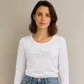 Playera Goga Est. 1996 Manga Larga con Bordado Brillos