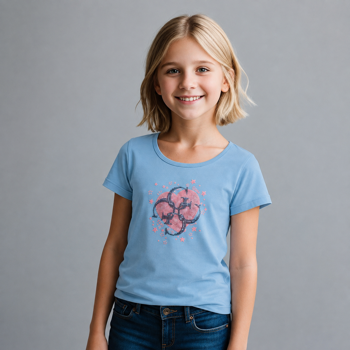 Playera Estampada con Lentejuela para niña