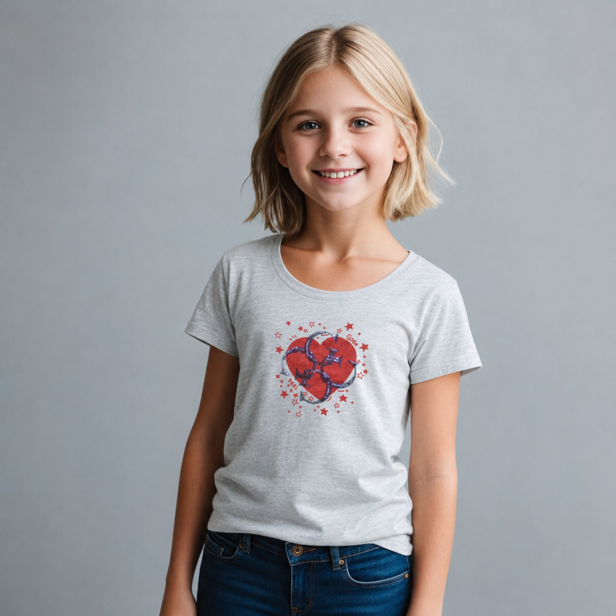 Playera Estampada con Lentejuela para niña