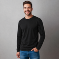 Playera Básica para hombre Cuello Redondo, Manga Larga.
