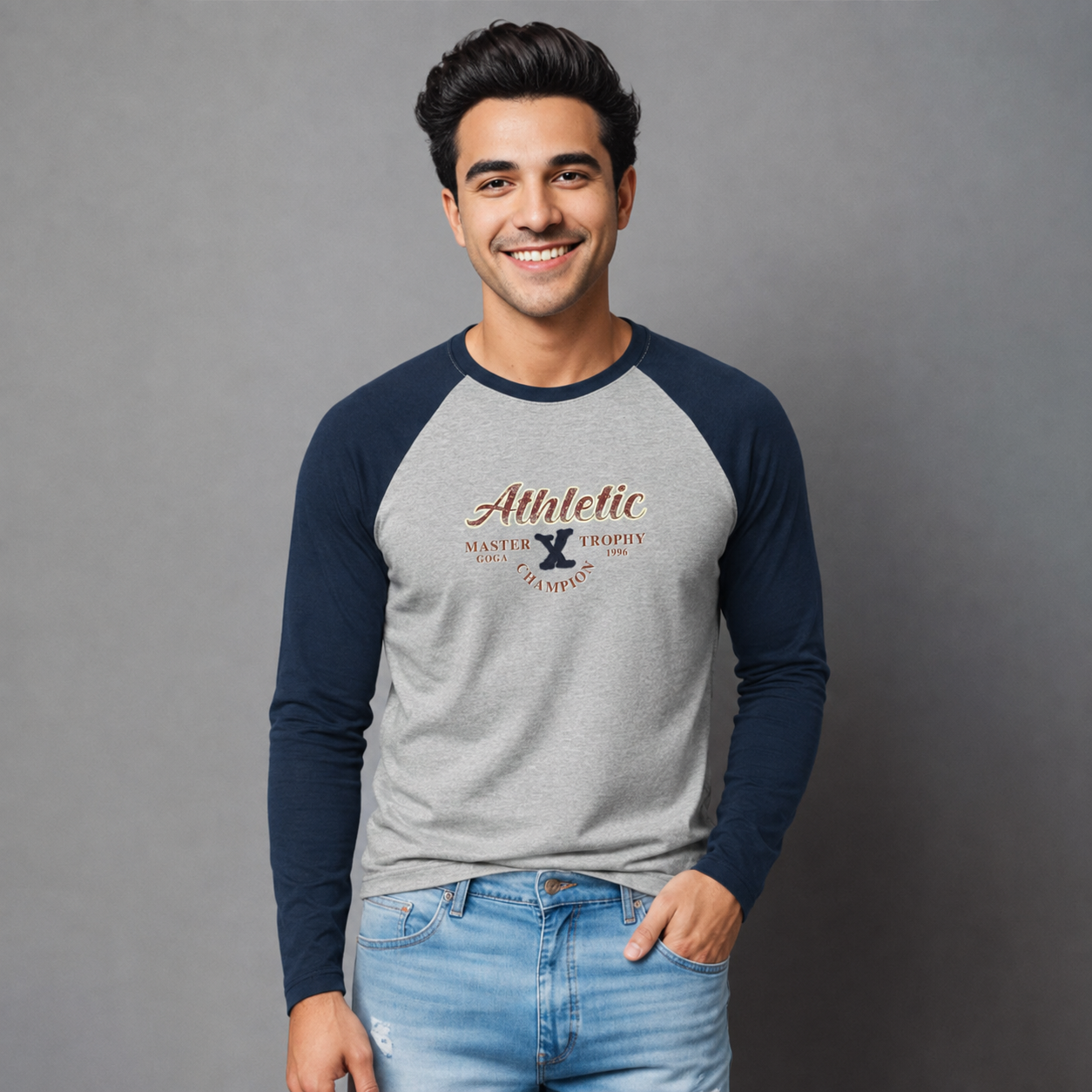 Playera Estampada y Bordada para Hombre