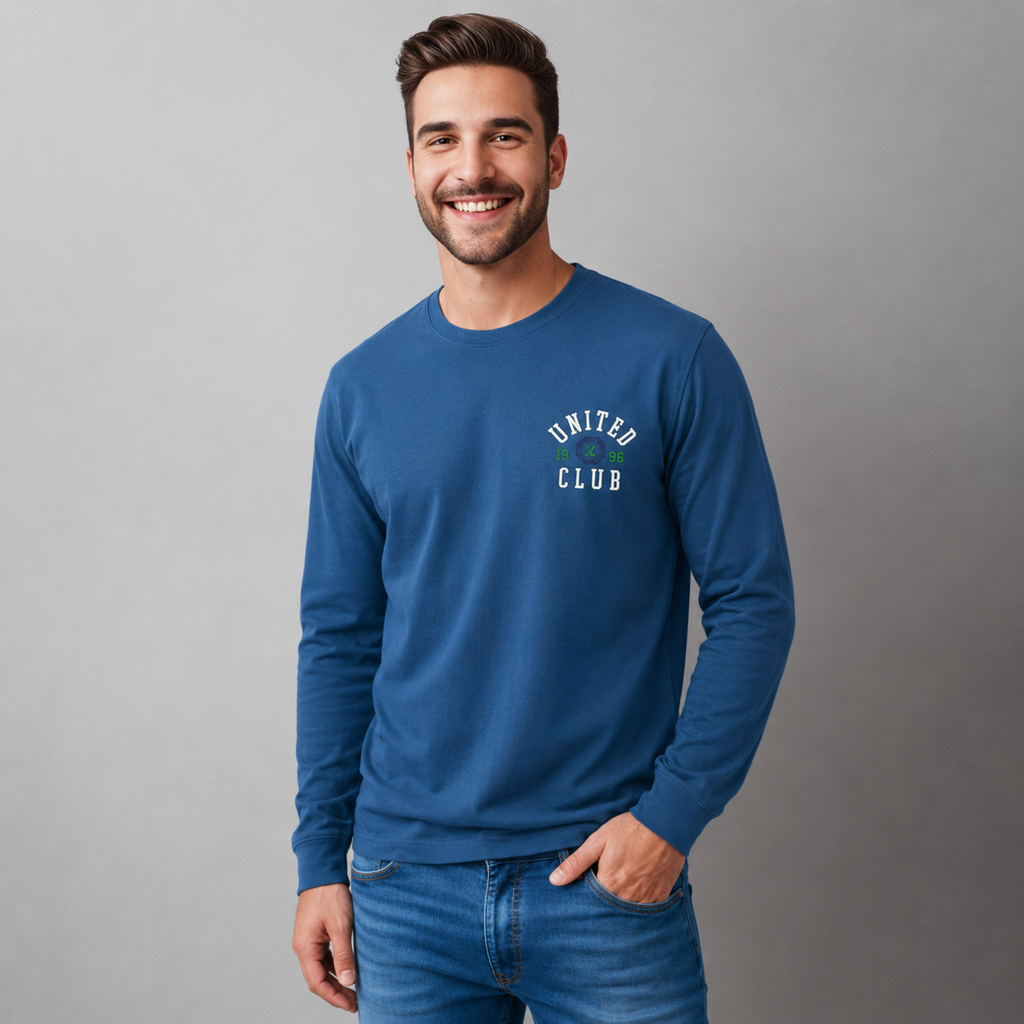 Playera Estampada y Bordada para Hombre
