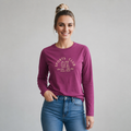 Playera Sports Club Manga Larga con Estampado Metálico