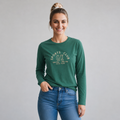 Playera Sports Club Manga Larga con Estampado Metálico