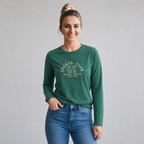 Playera Sports Club Manga Larga con Estampado Metálico
