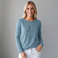 Playera Estampada/Pedrería para mujer