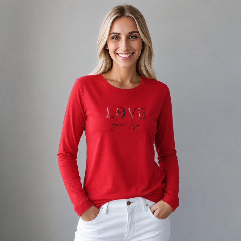 Playera Estampada/Pedrería para mujer