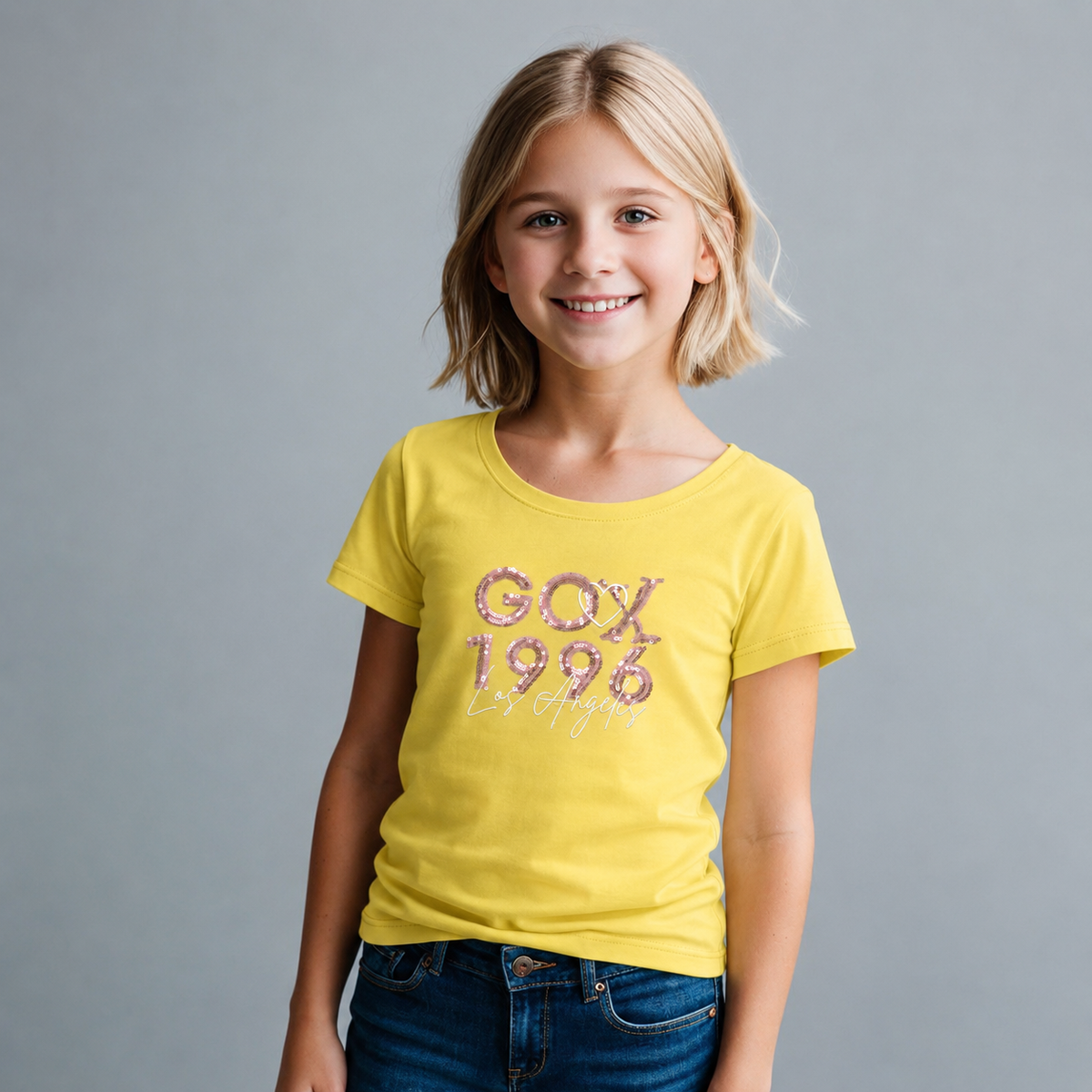 Playera Estampada con bordado para niña