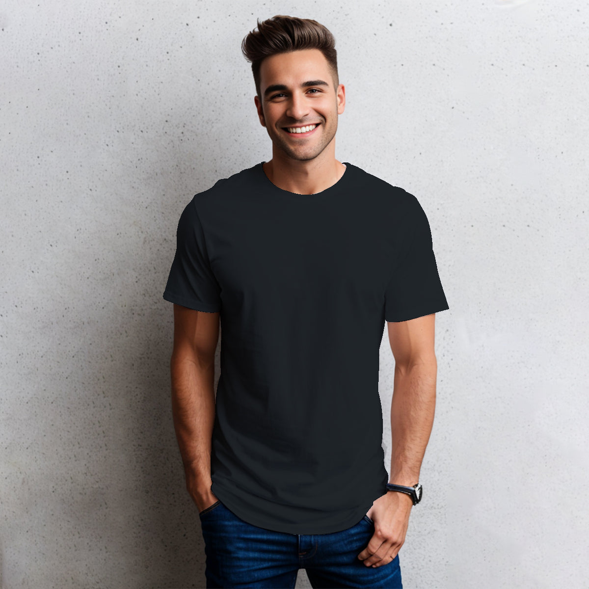 Playera Básica para hombre Cuello Redondo