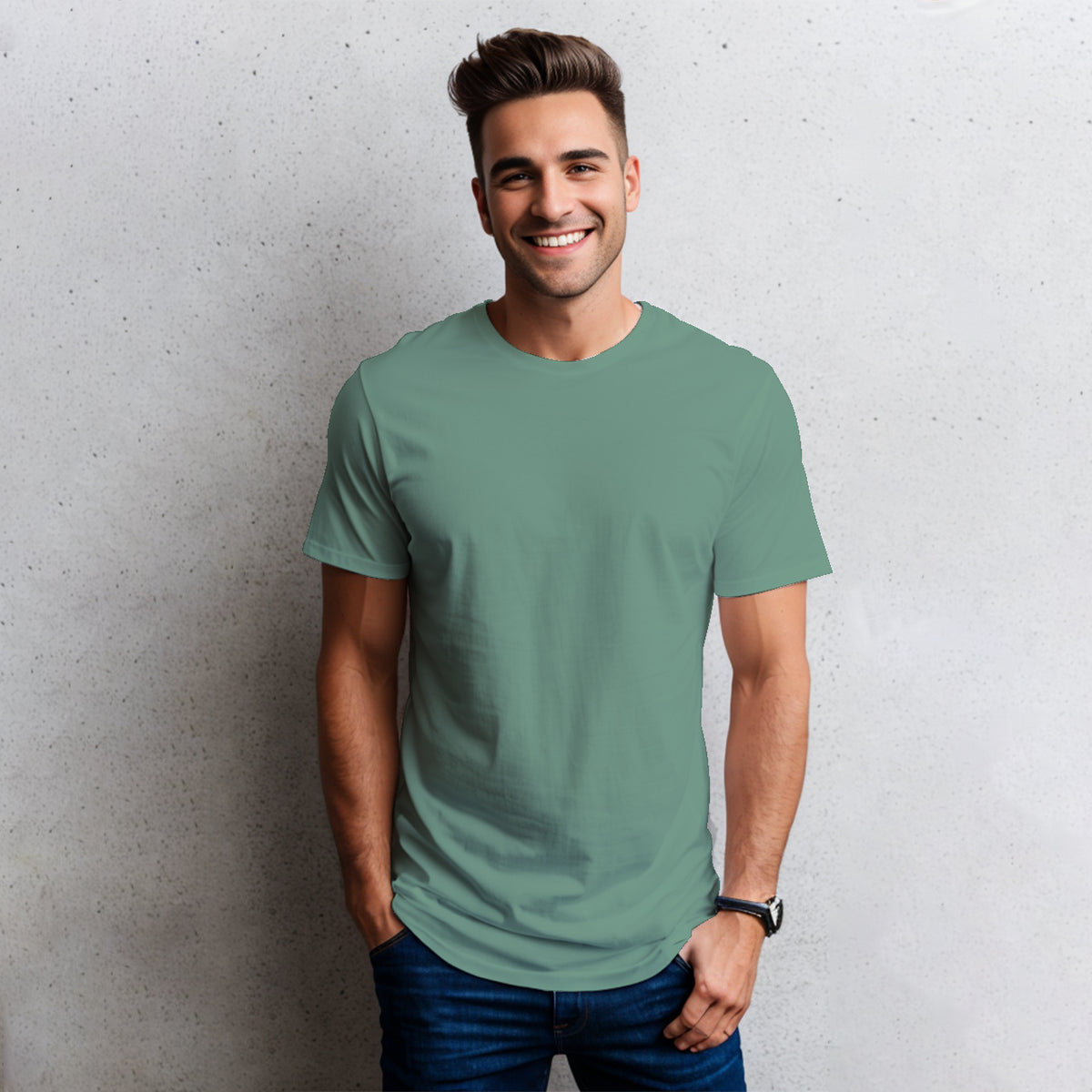Playera Básica para hombre Cuello Redondo