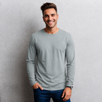Playera Lisa Básica Cuello Redondo Manga Larga