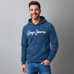 Sudadera Polar para hombre, bordada con manga larga, bolsas frontales.