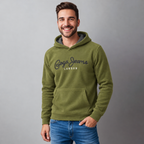 Sudadera Polar para hombre, bordada con manga larga, bolsas frontales.