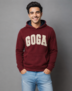 Sudadera Polar Básica para hombre, bordada con manga larga, bolsas frontales.