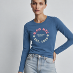 Playera Estampada/Bordada para mujer
