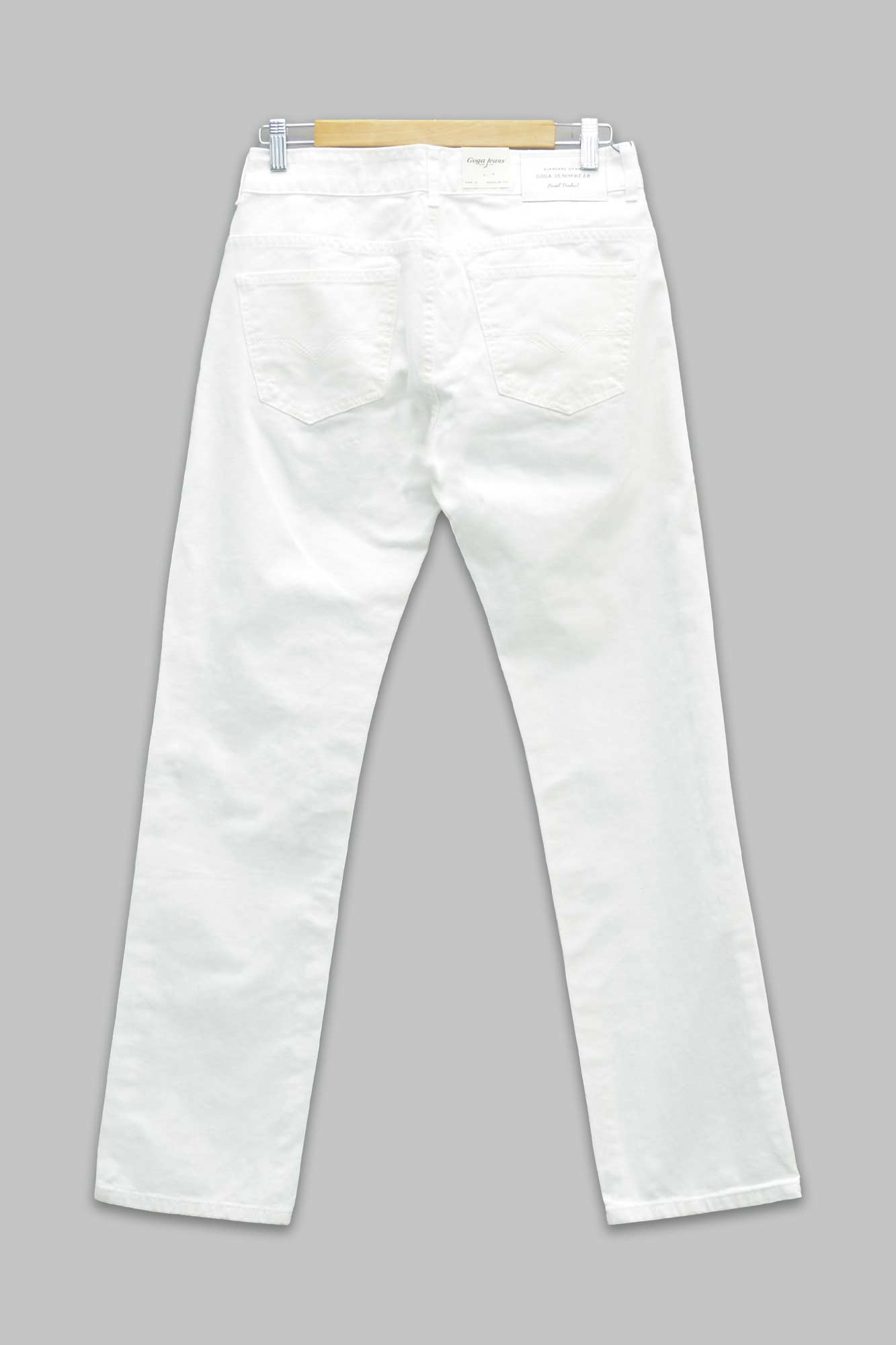 Pantalón Regular Fit blanco para hombre