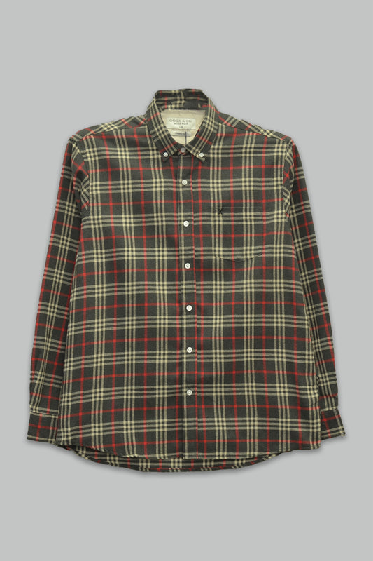 Camisa de Franela Para Hombre Classic Fit