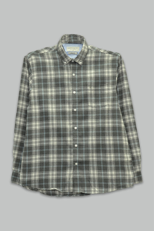 Camisa de Franela Para Hombre Classic Fit