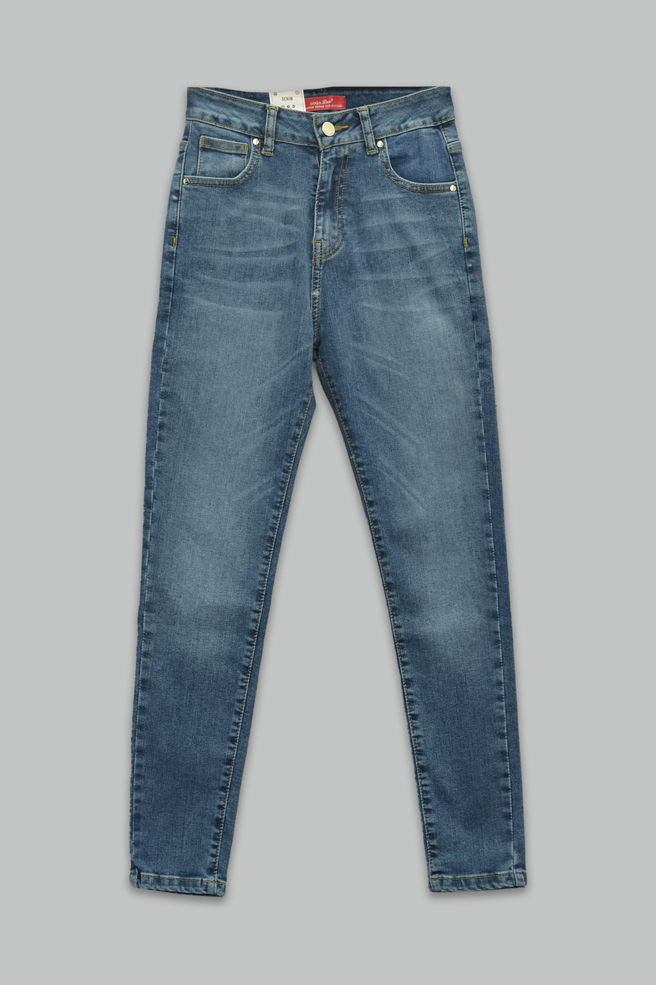 Pantalón skinny fit de mezclilla para mujer