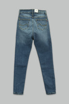 Pantalón skinny fit de mezclilla para mujer