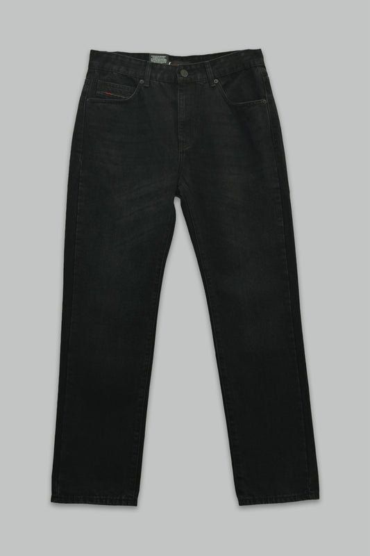 Pantalón Negro de mezclilla Regular Fit para hombre