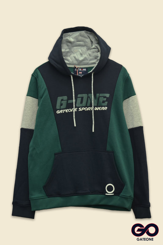 Sudadera para hombre, bolsas frontales y cierre.