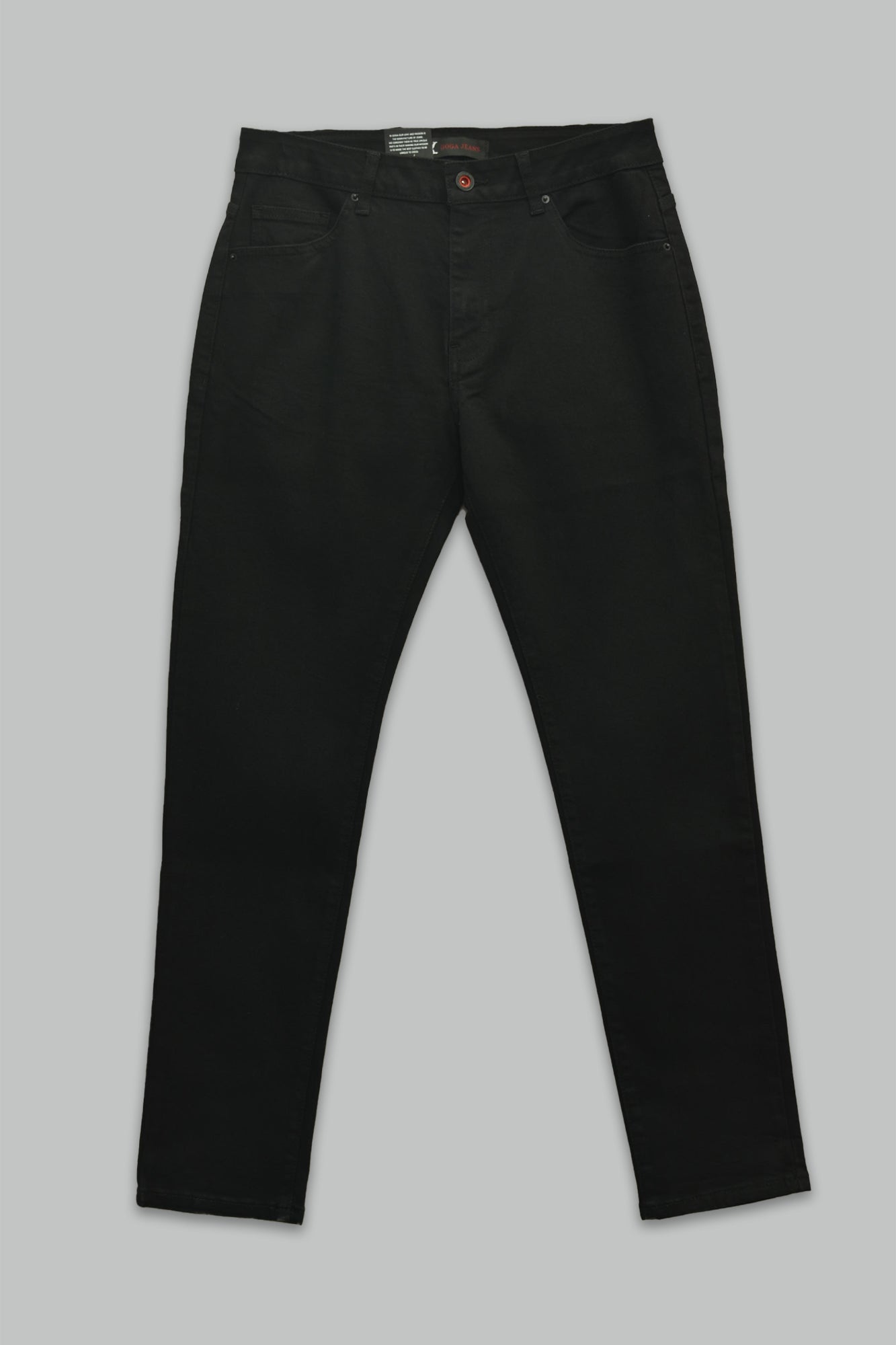 Pantalón Negro de mezclilla Regular Fit para hombre