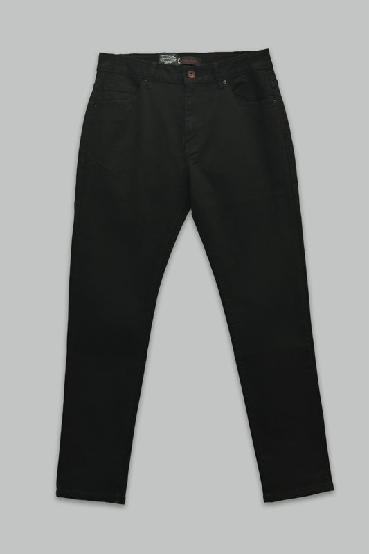 Pantalón Negro de mezclilla Regular Fit para hombre