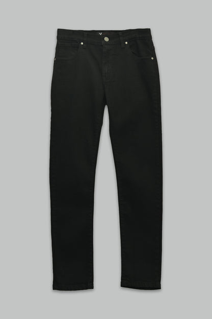 Pantalón Negro de mezclilla slim fit Strech para niño