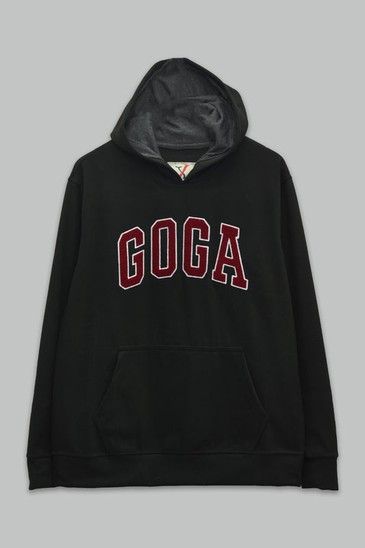 Sudadera polar Supersoft para hombre, bordada con manga larga, capucha ajustable, bolsas frontales.