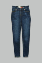 Pantalón skinny fit de mezclilla para mujer