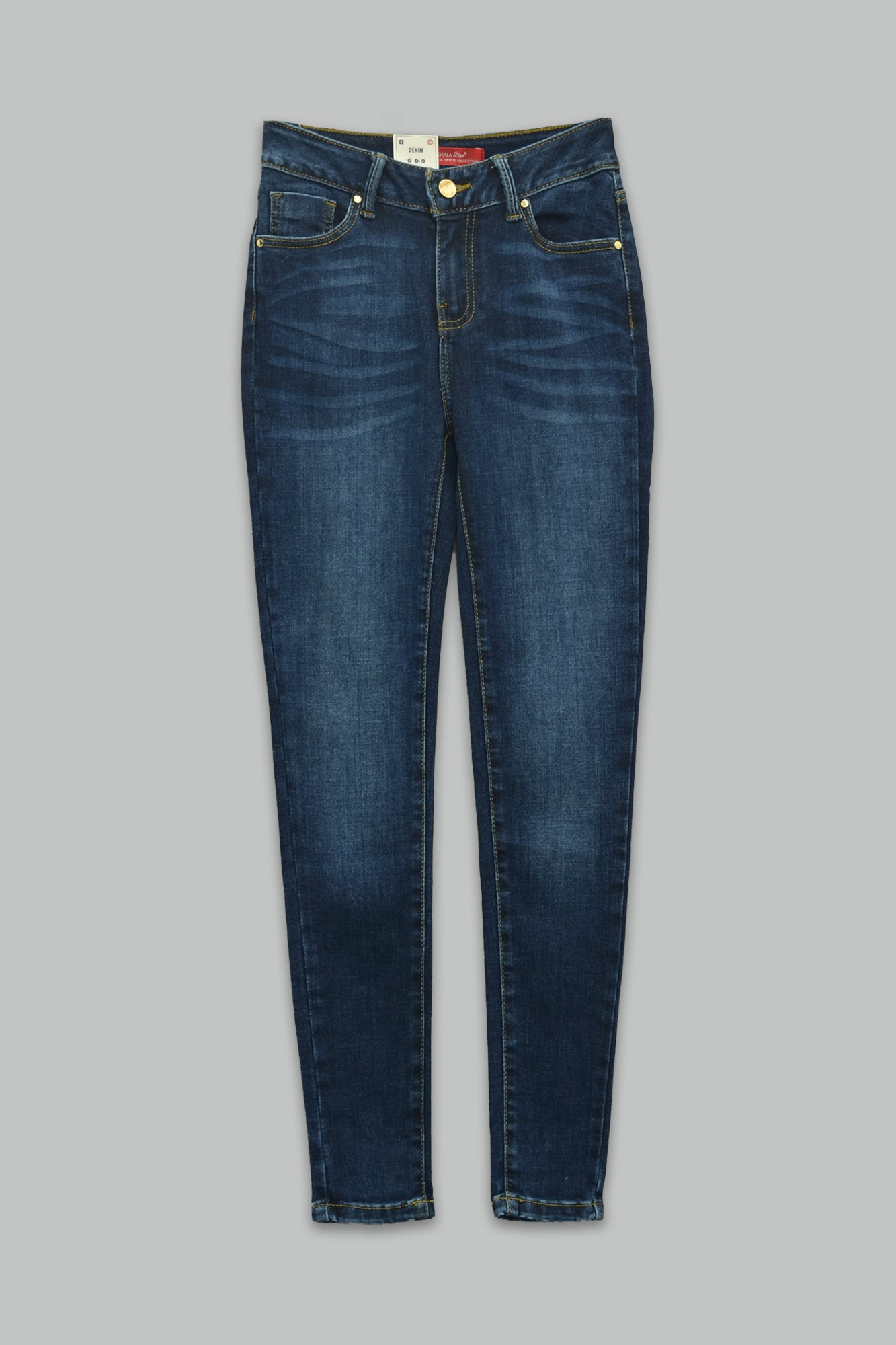 Pantalón skinny fit de mezclilla para mujer