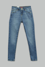 Pantalón skinny fit de mezclilla para mujer