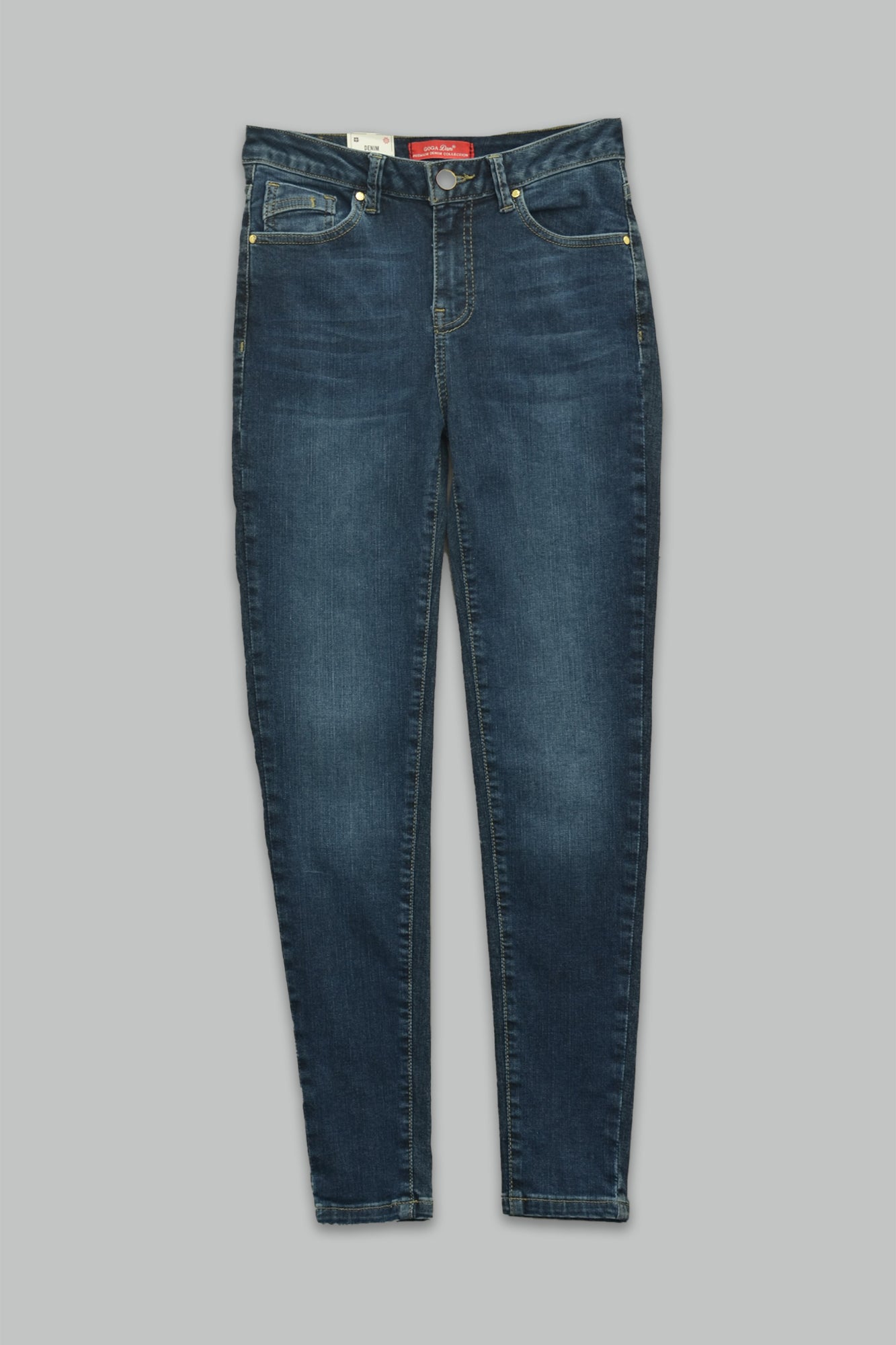 Pantalón skinny fit de mezclilla para mujer